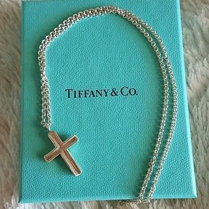 Tiffany & Co. Sterling Silver Concave Cross